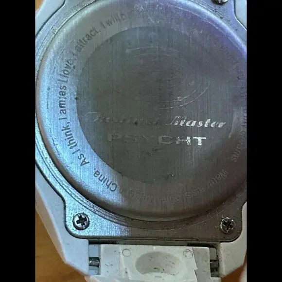 VTG, Rare Psycht ,Justified Master Wristwatch With Inscription On Back,see Pics
